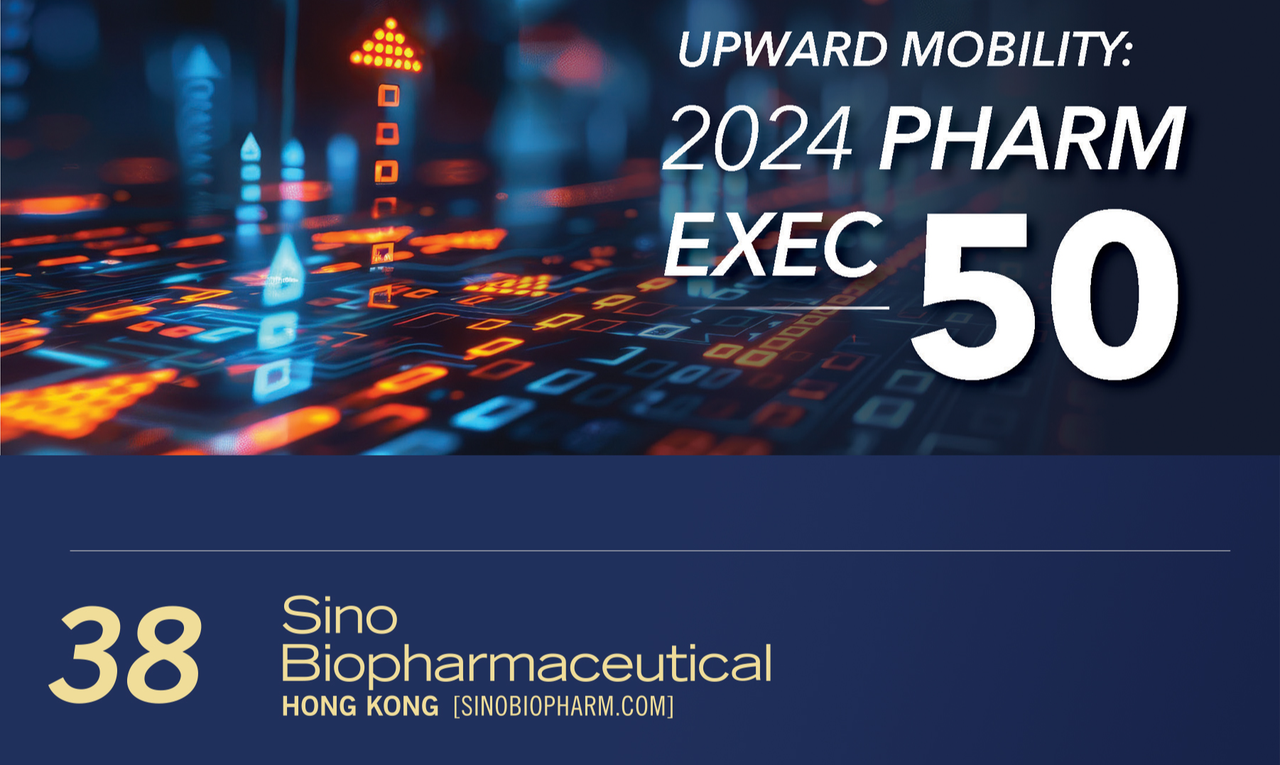 PharmExec released its 2024 list of the Top 50 Global Pharmaceutical Companies, with Sino Biopharm ranking 38th.